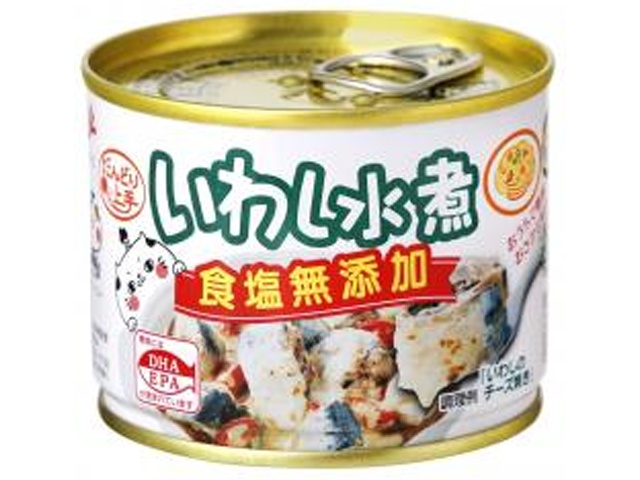 極洋 いわし水煮 食塩無添加１９０ｇ 【新商品 2/1 発売】 □お取り寄せ品 【購入入数４８個】