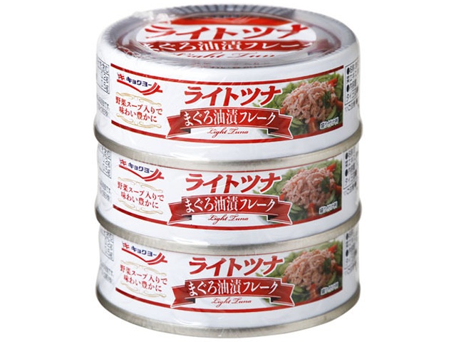 極洋 ライトツナまぐろ油漬フレーク ３Ｐ 【今月の特売 ビン・缶詰】 □お取り寄せ品 【購入入数２０個】