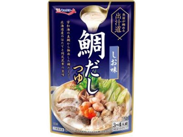 極洋 魚屋が極める出汁道 鯛だしつゆしお味７００ｇ □お取り寄せ品 【購入入数１６個】