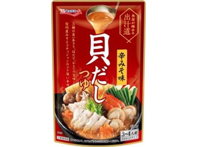 極洋 魚屋が極める出汁道貝だしつゆ辛みそ味７００ｇ □お取り寄せ品 【購入入数１６個】