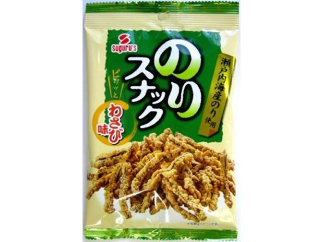 すぐる のりスナック わさび味３２ｇ □お取り寄せ品 【購入入数９６個】
