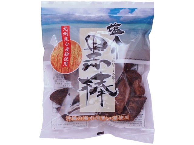 トリオ 塩入り黒棒 １００ｇ □お取り寄せ品 【購入入数２０個】