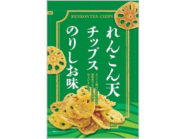 久慈食品 れんこん天チップス のりしお味５０ｇ △ 【購入入数１２個】