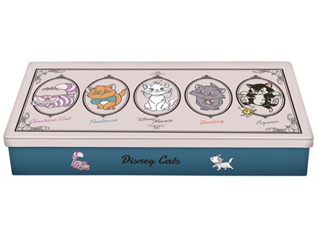 ハート レクタングルチョコ缶 ディズニーキャッツ △ 【購入入数６個】