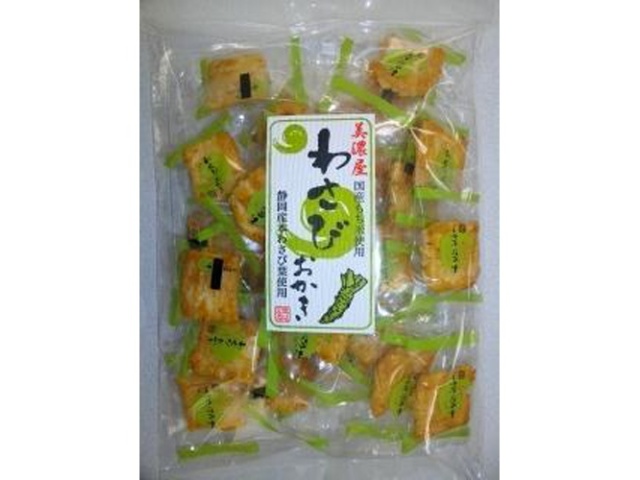 美濃屋 わさびおかき ８０ｇ △ 【購入入数１２個】