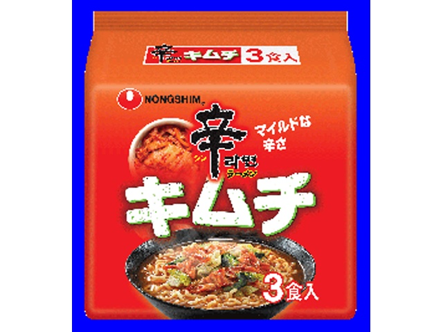 農心 辛ラーメンキムチ ３食 □お取り寄せ品 【購入入数１２個】